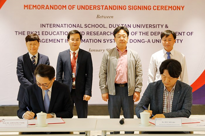 Trường Đào tạo Quốc tế, ĐH Duy Tân ký kết MOU với Khoa Hệ thống Thông tin Quản lý, Đại học Dong-A