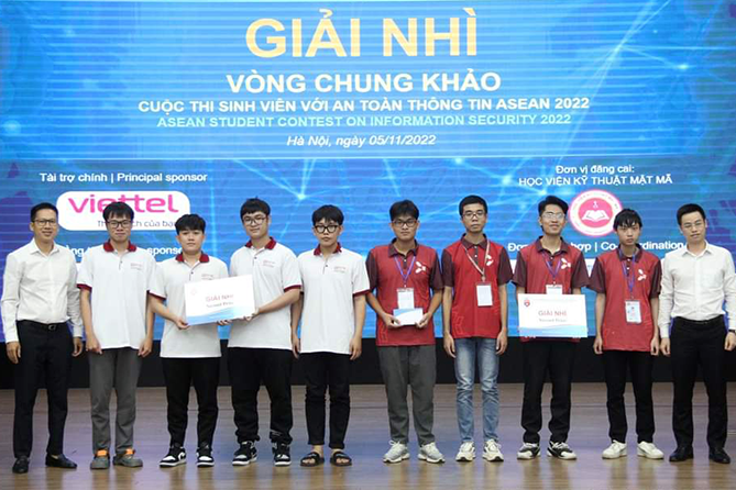 Sinh viên Duy Tân đạt giải Nhì cuộc thi 'Sinh viên với An toàn Thông tin ASEAN 2022'